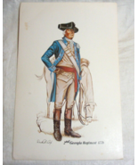 Vintage Donald Calvin Cook Colored Print 2nd Georgia Regiment 1776 4-e - $24.74
