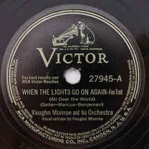 Vaughn Monroe - When The Lights Go On Again/Hip Hip Hooray 1942 10&quot; 78 rpm 27945 - £10.15 GBP