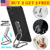 Magnetic Finger Ring Stand Grip 360 Rotating Phone Holder Foldable Kicks... - $13.99