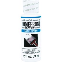 Homefront Decorator Interior Satin Acrylic Paint Interior Satin White 2 Oz - $19.48