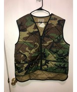 Northwest Territory Mens Camo Vest Huntin Fishing Outdoors SZ Medium Ful... - $299.63 MXN
