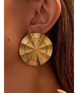 18K Gold-Plated Stainless Steel Spiral Earrings - $30.44 CAD