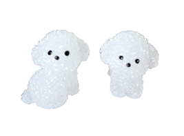 2 Pc Glow-in-the-Dark Dog Mini Figures Party Favor Toys - New - £7.86 GBP