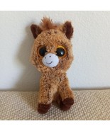 TY Harriet Horse TySilk Brown 7in Orange Sparkle Eyes Beanie Babies Boos - $19.94