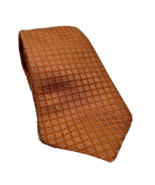 Tasso Elba Silk Men’s Neck Tie Classic Orange Necktie 61 Inches  Career ... - £8.32 GBP