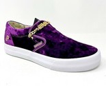Supra Fenix Flexin Cuba LX Purple Velvet Mens Slip On Skateboard Shoes 0... - £75.24 GBP