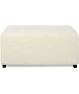 Super Stretch Soft FormFit Ottoman Cover Rectangle - Ottoman Slipcovers for - $74.42 CAD
