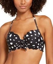 Sundazed Womens Ava Bra Sized Ruffle Underwire Bikini Top Color Black Size 36 D - £21.13 GBP