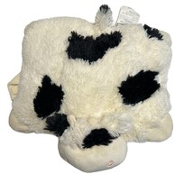 Pillow Pets Pee Wees Folding Soft Cozy Cow Plush Stuffed Toy - £14.95 GBP