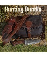 Leather Cartridge Bag Hunting Ammo Bag Shotgun Shell Holder Bag &amp; Bobcat... - $1,230.81 MXN