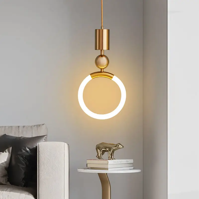 Nordic Simple Led Pendant Light Postmodern Hanging Lamp Restaurant Bedroom - $36.59+