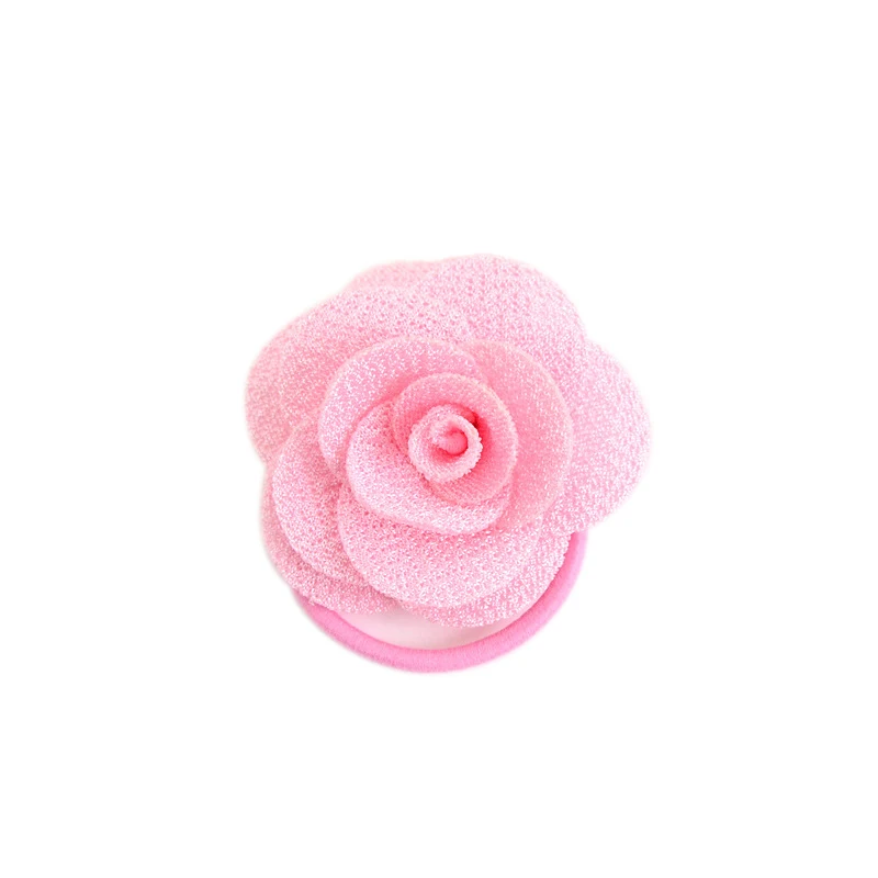 Multi-layer Rose Flower Hair Tie Baby Rose Cloth Head Flower Girl Hair B... - $12.74