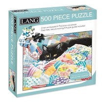 Lang Companies Grandma&#39;s Quilt 500 Piece Jigsaw Puzzle by Susan Bourdet - $19.79