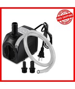 Quiet 25W Submersible Water Pump with Adjustable Flow for Gardens and Aq... - $33.65