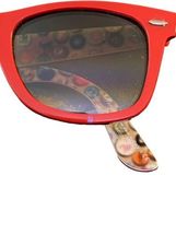 Vtg Ray-Ban RB2140 1051/51 Wayfarer Special Series #4 Red Hand Made in Italy image 11