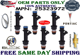Genuine Delphi Pack of 6 (6x) Fuel Injectors for 2000-2005 Buick Century 3.1L V6 - £74.00 GBP