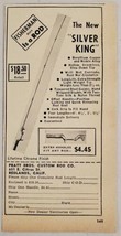 1946 Print Ad Silver King Copper &amp; Nickel Fishing Rods Pratt Bros Redlan... - £7.09 GBP