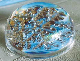 paperweights art glass snow flake - £5.71 GBP