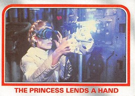 1980 Topps Star Wars ESB #64 The Princess Lends A Hand Princess Leia Organa - £0.69 GBP