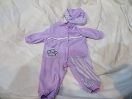 Doll Pajamas with Attached Hat EUC - $11.87
