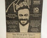 vintage Pavarotti Print Ad Advertisement 1986 pa1 - $7.91