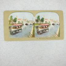 Antique 1904 St. Louis World&#39;s Fair Louisiana Purchase Stereoview West Lagoon - £15.97 GBP