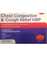 Valu Health Chest Congestion &amp; Cough Relief HBP 10 Softgels-NEW(See Belo... - $145.71 MXN