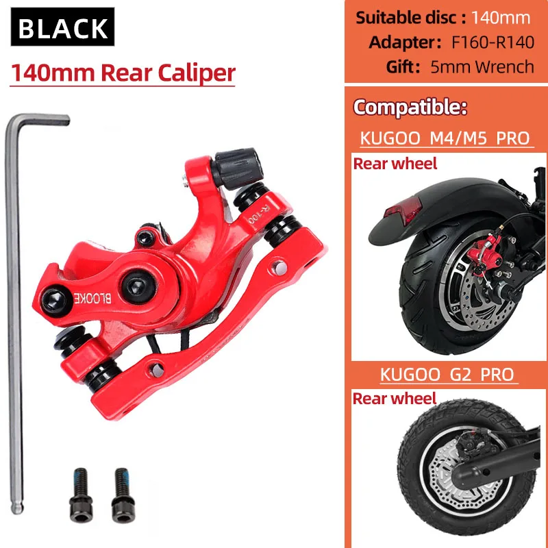 BLOOKE Scooter Disc ke Kugoo M4 M5 G2 PRO janobike t10 140mm 160mm Elect... - £88.05 GBP