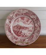 Johnson Bros 10&quot; Dinner Plate Vintage Historical America Pink Fine China... - £20.93 GBP