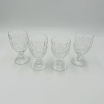 Vintage Waterford Crystal Colleen Short Stem Wine 3 Oz Set 4 Wine Glasses 5” - £142.44 GBP