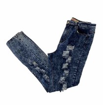 Judy Blue High Rise Skinny Jeans Acid Wash Distressed Women’s 15 JB8539 Stretchy - £18.51 GBP