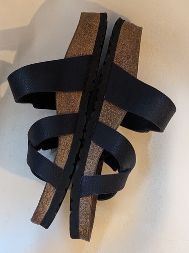 Birkenstock Birki S Kumba Noir Croix Bracelet Sandales Taille US L 8 M 6 Ue 39 Item image 3