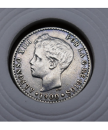 Spain 1900 Alfonso XIII 3rd Portrait 50 Centimos  Silver Coin - $973.46 MXN