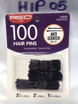 Red By Kiss 100 Hair Pins Ball Tips # HIP05 2.5&quot;X30pcs, 2&quot;x30pc, 1.75&quot;X40pcs - £0.98 GBP