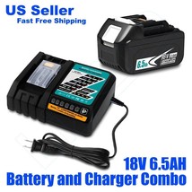 Lizone 6.5Ah 18 Volts Battery and Charger Combo Kit for Makita 18V 4.0Ah... - $107.99