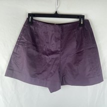New Womens KATE SPADE Saturday High Waisted Slick Short Shorts Size 4 Purple - £14.69 GBP