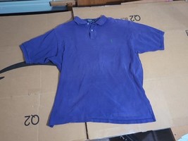 Polo Ralph Lauren Mens XL Knit Polo Shirt, Purple Short Sleeve, Green Po... - $14.85