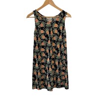 Tori Richard Womens Dress Hawaiian XS Black Pineapple Sleeveless Tropica... - $520.61 MXN
