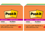 Post-it Super Sticky Notes, 3x3 in, 5 Pads, 2x the Sticking Power, 2 Pack - $13.29