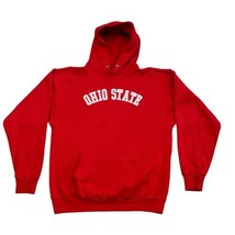 The Cotton Exchange Ohio State VTG Red LARGE Hoodie Made in USA - £21.26 GBP