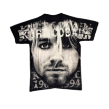 Kurt Cobain Vintage T-shirt, All over  print Rare Vintage Nirvana T-shirt, - £157.69 GBP