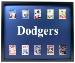 Los Angeles Dodgers Legends Framed 10 Baseball Card Collage Lot Koufax Kershaw - £169.83 GBP