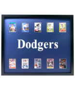 Los Angeles Dodgers Legends Framed 10 Baseball Card Collage Lot Koufax K... - £166.68 GBP