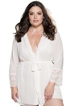 Plus Size Radiate from Within Robe Set White 2X - £47.04 GBP