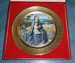 1978 Pickard Christmas Plate “The Rest On The Flight To Egypt” 24k Gold With Box - £22.23 GBP