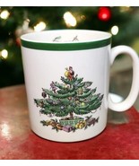 Vintage Spode Christmas Tree Café Mug Green Trim Coffee Mug Tea Cup Set ... - £34.88 GBP