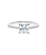 Solid Genuine 14k White Gold 1ct Princess Fine Cubic Zirconia Engagement... - $6,101.34 MXN+