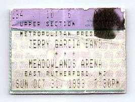 Jerry Garcia Band Konzert Ticket Stumpf Oktober 31 1993 East Rutherford Trikot - $49.49