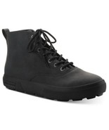 SUN+STONE Men&#39;s Gunner Faux-Leather Lace-Up Boots - Black 9.5M (Right Si... - $15.84