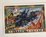 GI Joe 1991 Vintage Trading Card #9 Rolling Thunder - £1.57 GBP